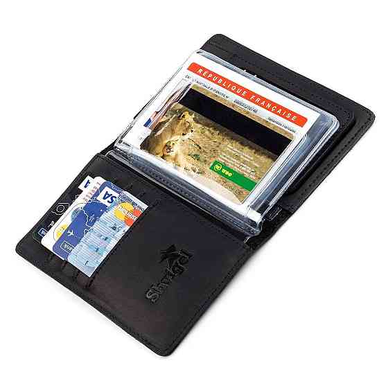 Обложка для автодокументов кожаная Черная (SHVIGEL) Киев