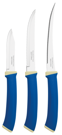 Набор ножей TRAMONTINA FELICE blue, 3 предмета (6852762) Киев