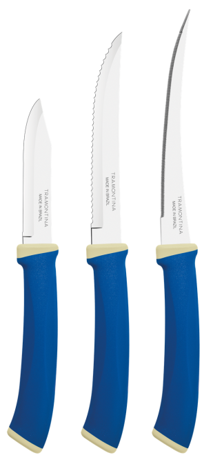 Набор ножей TRAMONTINA FELICE blue, 3 предмета (6852762) Киев - изображение 1