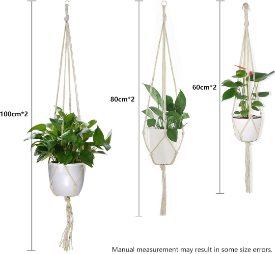 Набір підвісних кашпо з макраме 6шт Луцк