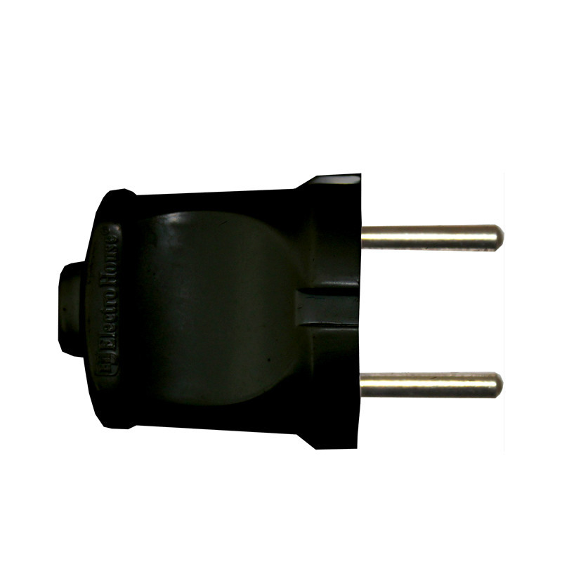 Вилка без заземления, черный Днепр - изображение 1