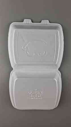 Ланчбокс зі спіненого полістиролу з кришкою (390*242*74) білий МВ-1 (150 шт.) Харків