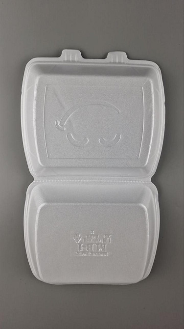 Ланчбокс зі спіненого полістиролу з кришкою (390*242*74) білий МВ-1 (150 шт.) Харків - фото 2