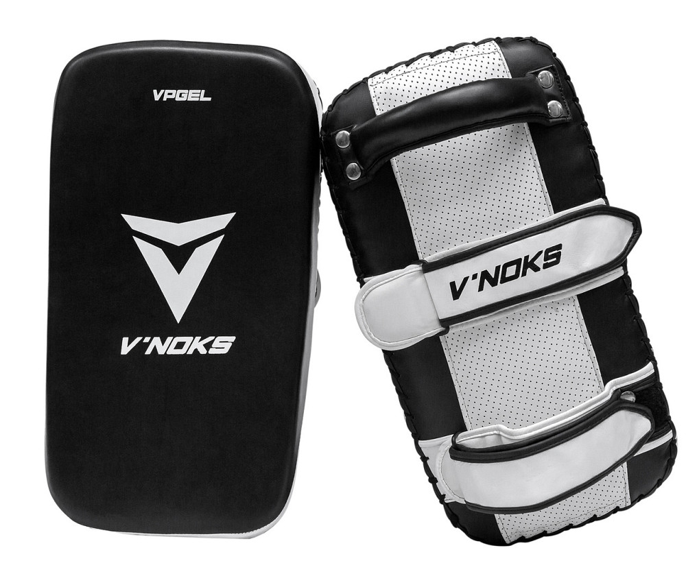 Пады V`Noks Aria White из натуральной кожи для тренировок ударной техники 2 ШТ Лапы боксерские Киев - изображение 2