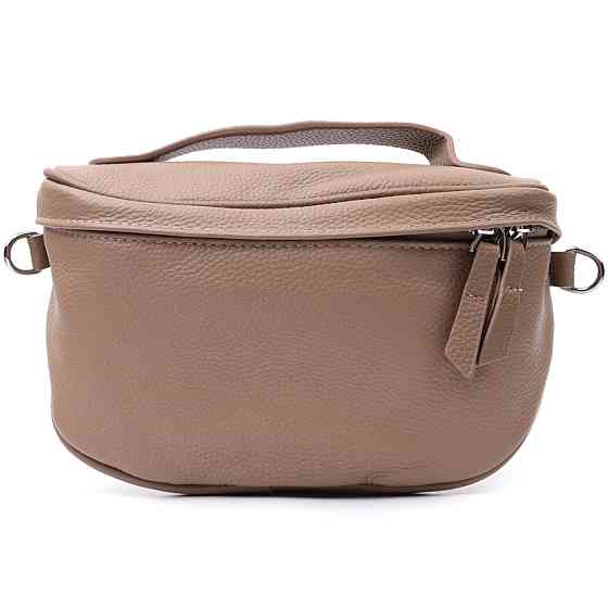 Летняя женская сумка через плечо в классическом цвете из натуральной кожи Vintage 22657 Бежевая Киев