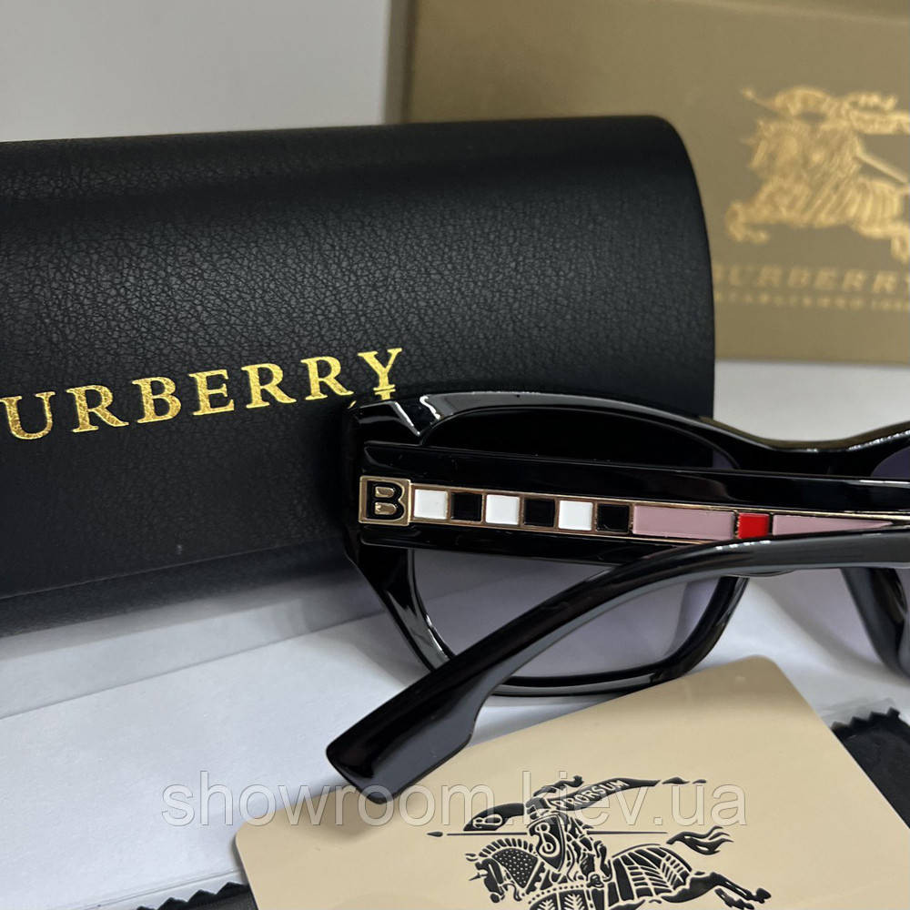 Женские брендовые солнцезащитные очки Brb (3599) черные Киев - изображение 5