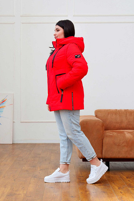 Женская демисезонная курточка трансформер. Куртка жилет весна-осень 54-66р Киев - изображение 3