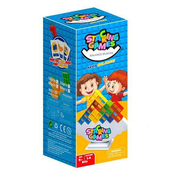 Дитяча настільна гра "Балансир - тетріс" S-128, 48 деталей Вінниця