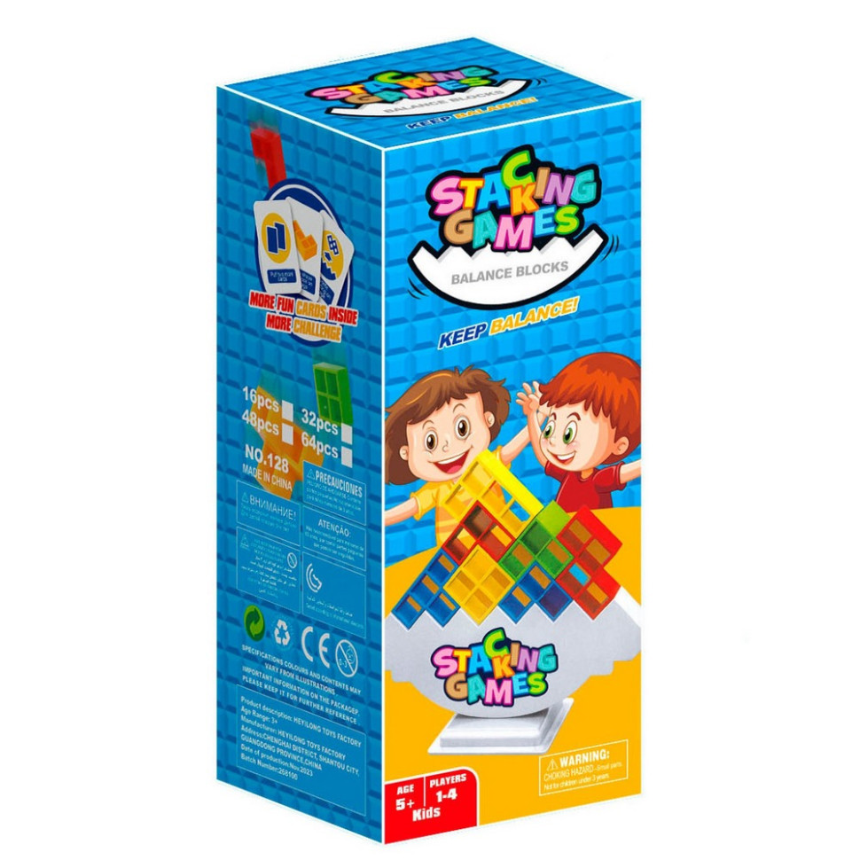 Дитяча настільна гра "Балансир - тетріс" S-128, 48 деталей Вінниця - фото 1