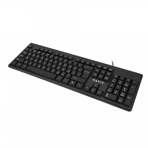 Клавіатура Havit HV-KB2001 дротова USB чорний Житомир - изображение 4