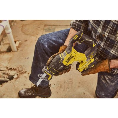 Шабельна пила Stanley FatMax безщіткова, 18ВLi-Ion, 3200 хід/хв, хід 28мм (без АКБ та ЗП) (SFMCS310B) Вінниця - фото 5