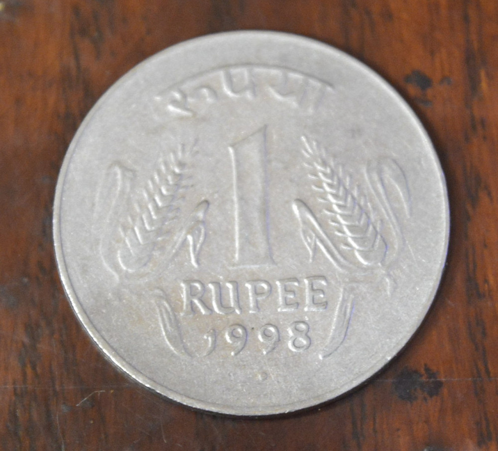Индия 1 рупии 1998 г. Полтава - изображение 1