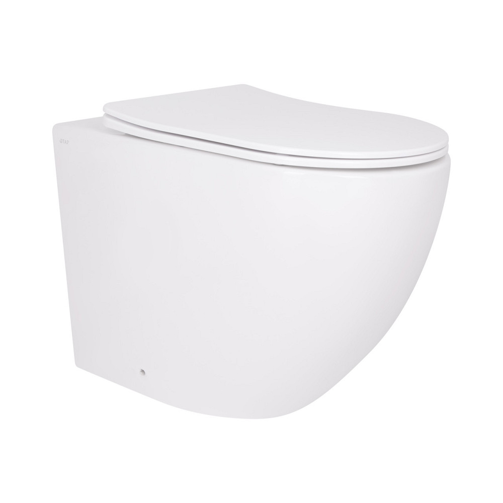 Унитаз подвесной Qtap Robin Ultra Quiet безободковый с сиденьем Soft-close 520x365x365 мм WHITE Киев - изображение 11