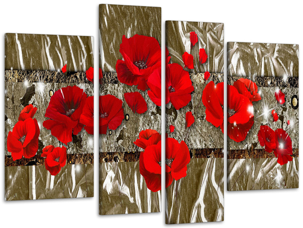 Модульна картина Абстракція Маки Art-163_4 Київ - фото 1