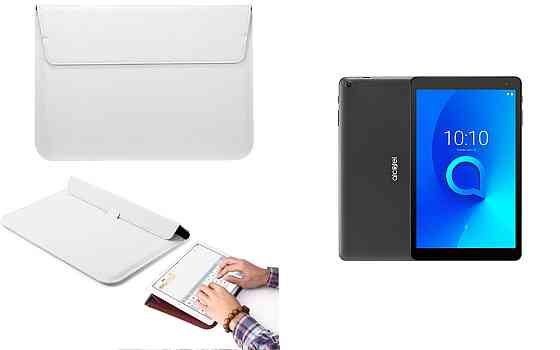 Чохол-конверт VitoCase для Alcatel 1T 10 (8082) 10.1, з функцією підставки для планшета Білий Київ