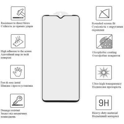 Скло захисне Drobak Samsung Galaxy M34 5G Black Frame A+ (535352) Вінниця
