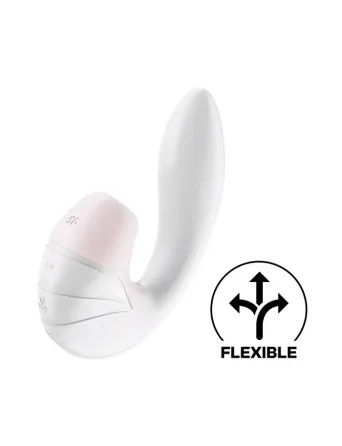 Вакуумний вібратор Satisfyer Supernova White, 2 положення ствола Львів