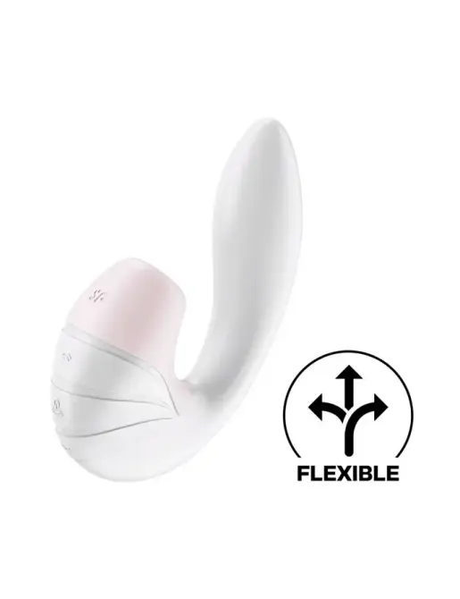 Вакуумний вібратор Satisfyer Supernova White, 2 положення ствола Львів - фото 1