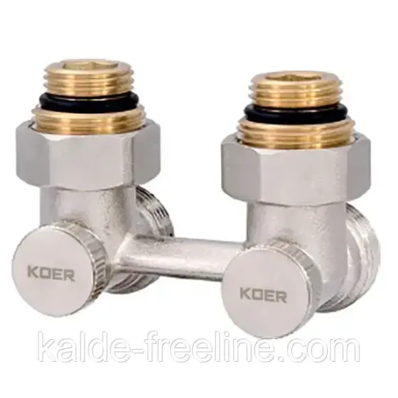 Вузол нижнього підключення радіатора кутовий 3/4" KOER KR.1132 (бінокль) Харків