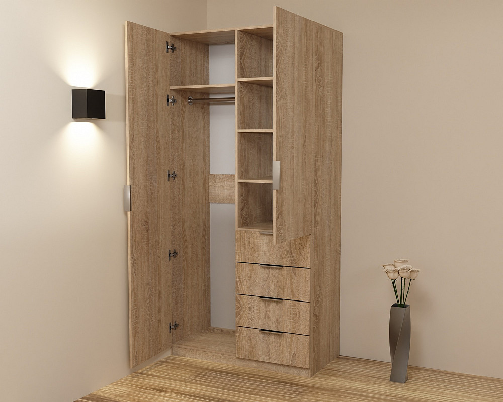 Шафа Крістал 1, Дуб Сонома, 1000х520х2100 Львів - фото 3