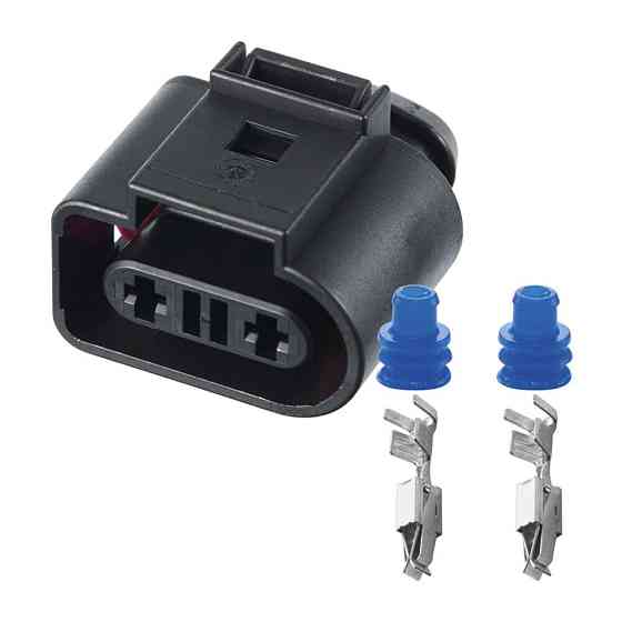 Роз'єм конектор 2-кон., Дат, Уровня Охлажд, Жидкости, Моторчик Омивача, 1K0973202, VAG Audi, Bugatti, Porsche, Seat, Skoda Київ