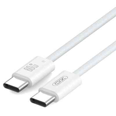 Дата кабель USB-C to USB-C 1.0m 60W white XO (NBQ273_C_White) Винница