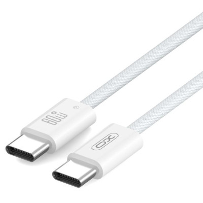 Дата кабель USB-C to USB-C 1.0m 60W white XO (NBQ273_C_White) Винница - изображение 2