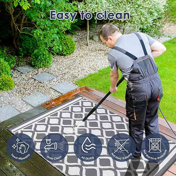 Вуличний водонепроникний килим VK living Outdoor Rug YNK007 / YNK008 120х180 см Луцк