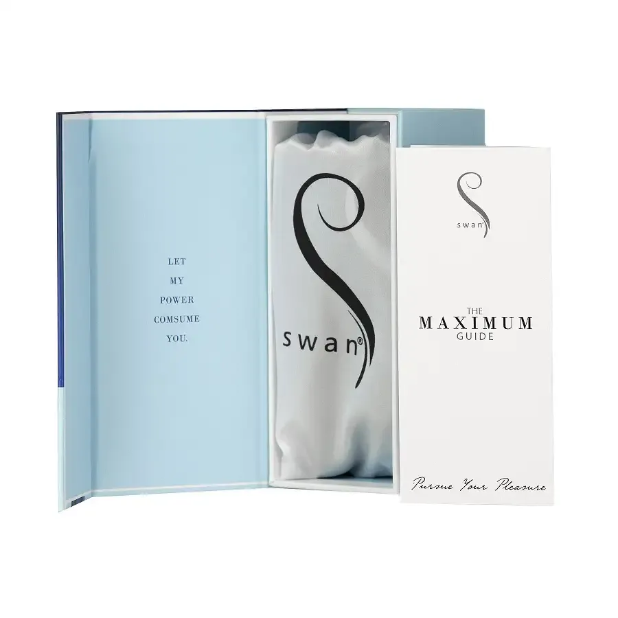 Віброкуля Swan Maximum + Comfy Cuff Blue, суперпотужна, різна інтенсивність, силіконова манжета Львів - фото 7