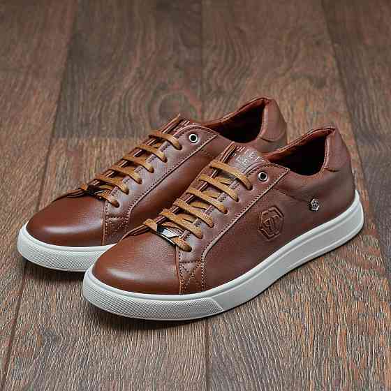 Чоловічі стильні шкіряні кеди М-84 р\б Харьков