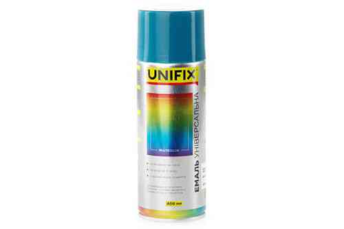 Емаль акрилова універсальна RAL 5021 Морська хвиля гл. 400 мл UNIFIX Рівне