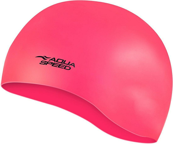 Шапочка для плавания Aqua Speed MONO 111 Вишнёвое - изображение 4