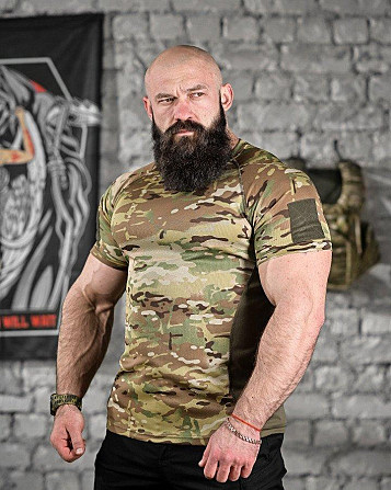 Тактична потоотводна футболка AXEL мультікам ВТ6731 Одесса - изображение 7