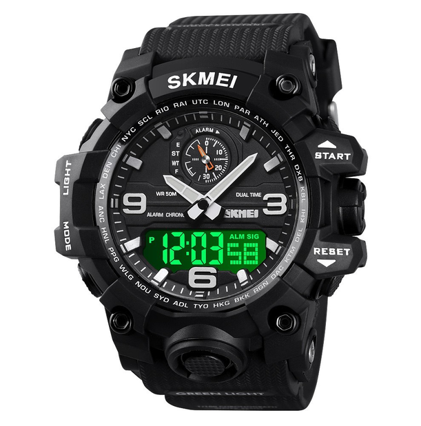 Годинники наручні SKMEI 1586BK, ЧОРНИЙ, 9768 Дніпро - фото 3