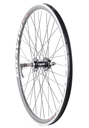 Колесо АЛ 26" заднє 14Gх36, втулка Shunfeng SF-А210RB, ексцентрик, промпідшипник Бровари - фото 1