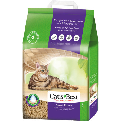 Наполнитель для туалета Cats Best Smart Pellets Древесный комковочный 10 кг (20 л) (4002973217429) Винница - изображение 1