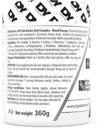 Комплекс аминокислот DORIAN YATES NUTRITION HIT EAA AMINO 360 G (BLOOD ORANGE) Луцк