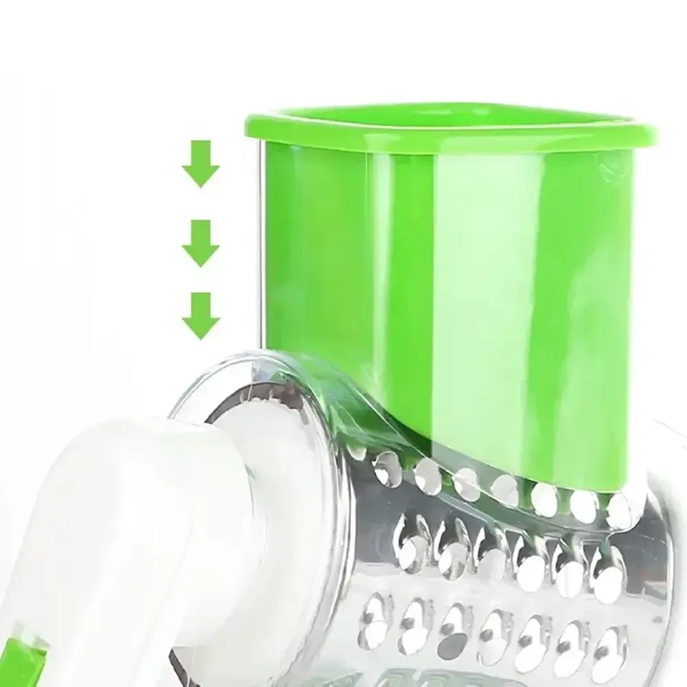 Овочерізка мультислайсер 3в1 для овочів, Kitchen Master, Зелений / Ручний подрібнювач /Кухонна терка слайсер Київ - фото 8