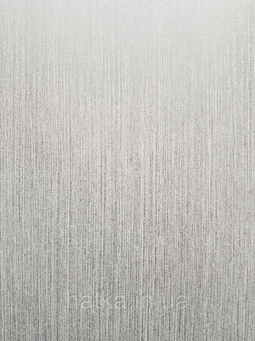 Шпалери вінілові на флізелін Marburg 82194 Giulia однотонні сірі з білим і сріблом в тонку смужку Київ - фото 1