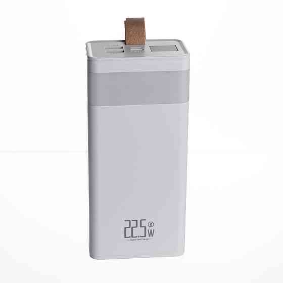 Повербанк 30000 mAh зі швидким заряджанням і ліхтариком 22.5 Вт powerbank заряджання для телефона ґаджетів Білий HP-N50 Київ