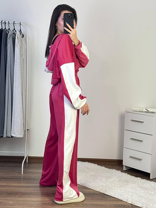 Женский прогулочный костюм двойка: кофта и штаны велюр Одесса - изображение 3