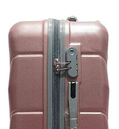 Валіза пластикова MILANO BAG 147 велика 75 см золотисто-рожева Київ