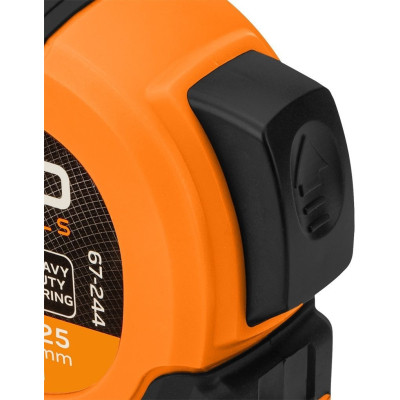 Рулетка Neo Tools Super Black, 7.5мx25мм, с фиксатором сматывания, магнит (67-244) Винница - изображение 6