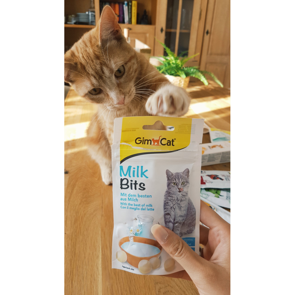 Вітамінізовані ласощі для котів GimCat MilkBits з молоком, 40 г Вінниця - фото 3