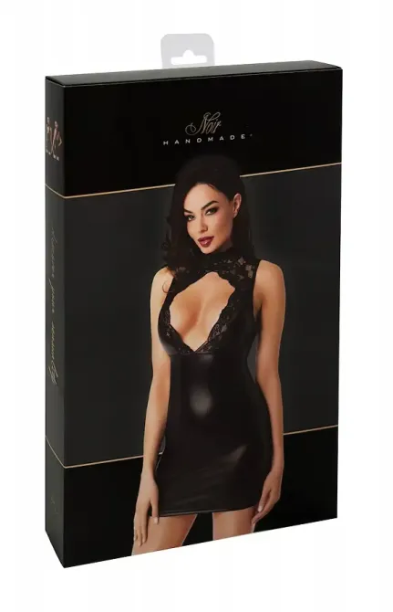 Сукня Noir Handmade F343 Powerwetlook and lace mini skirt - M Львов - изображение 7