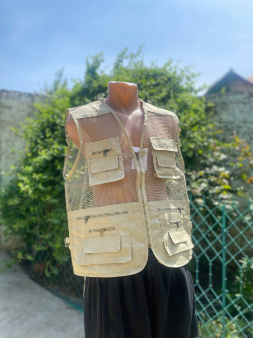 Жилетка сітка літня норма 1XL (46) чоловіча кишень 12шт!Безрукавка для риболовлі Одеса - фото 8
