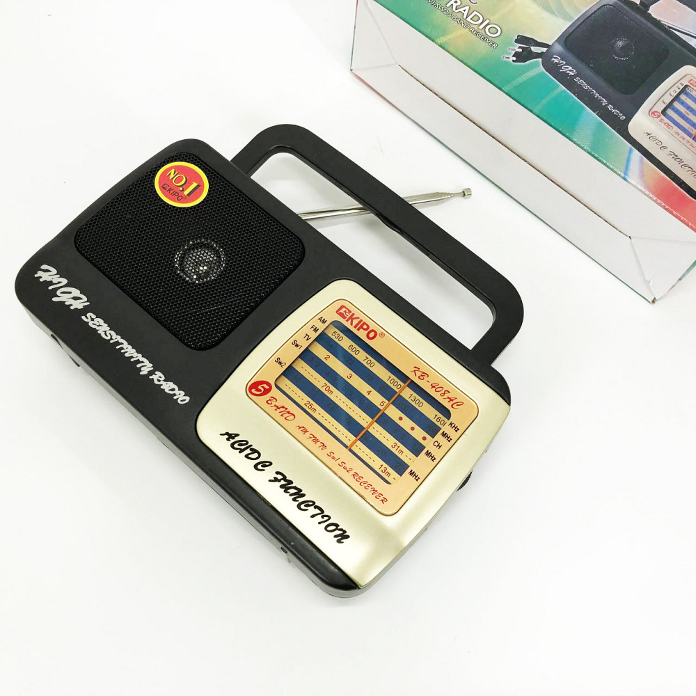 Радиоприемник фм ретро на батарейках KIPO, Портативное радио, Радиоприемник ретро AM FM NJ-35 Львов - изображение 5