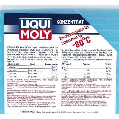Омыватель автомобильный Liqui Moly Scheiben Frostschutz -80C (концентрат) 4л. (8839) Винница
