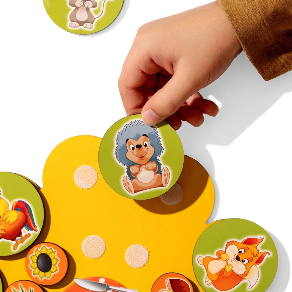 Дерев'яний дитячий сортер "Хто що їсть" (ПСД276) PSD276 на липучках Вінниця - фото 5