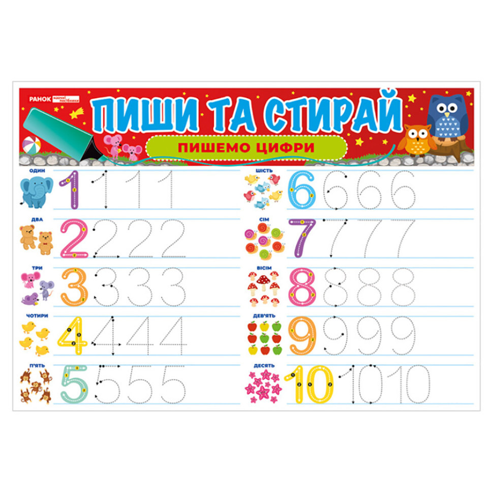 Тренажер Пиши-стирай 